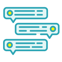 チャットサービスのイメージイラスト